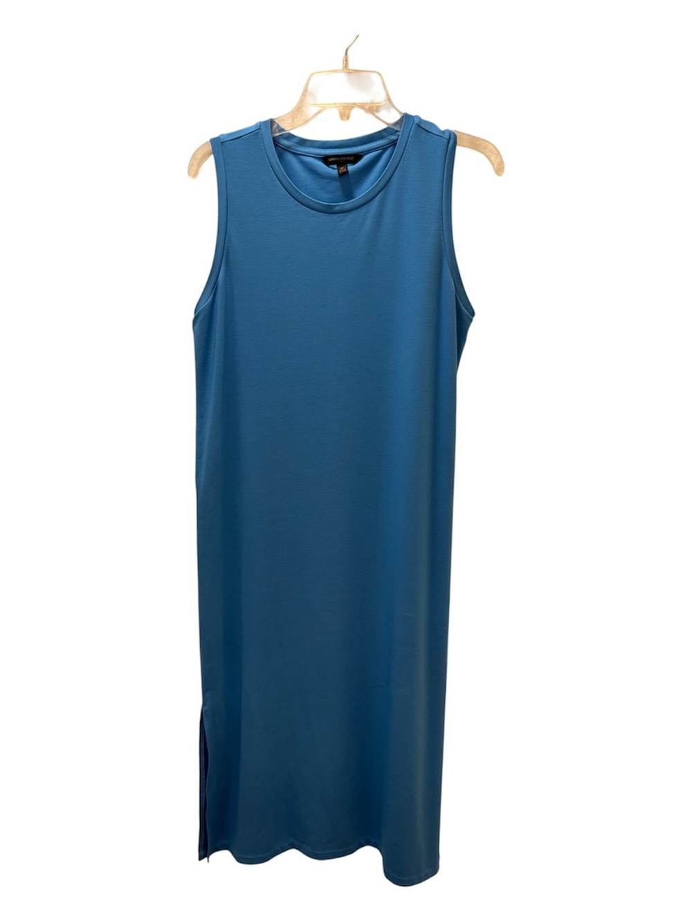 Banana Republic Blue Sleeveless Mock Neck Sheath Dress with Matching  Belt